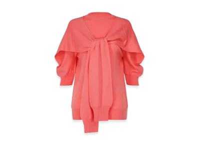 ISSEY MIYAKE Four-Sleeved (Wool) "Coral"