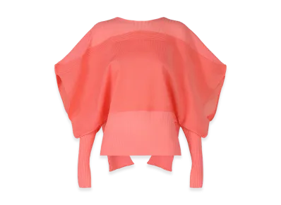 ISSEY MIYAKE Thin And Thick Knit "Coral"