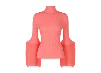 ISSEY MIYAKE Thin And Thick Knit "Coral"