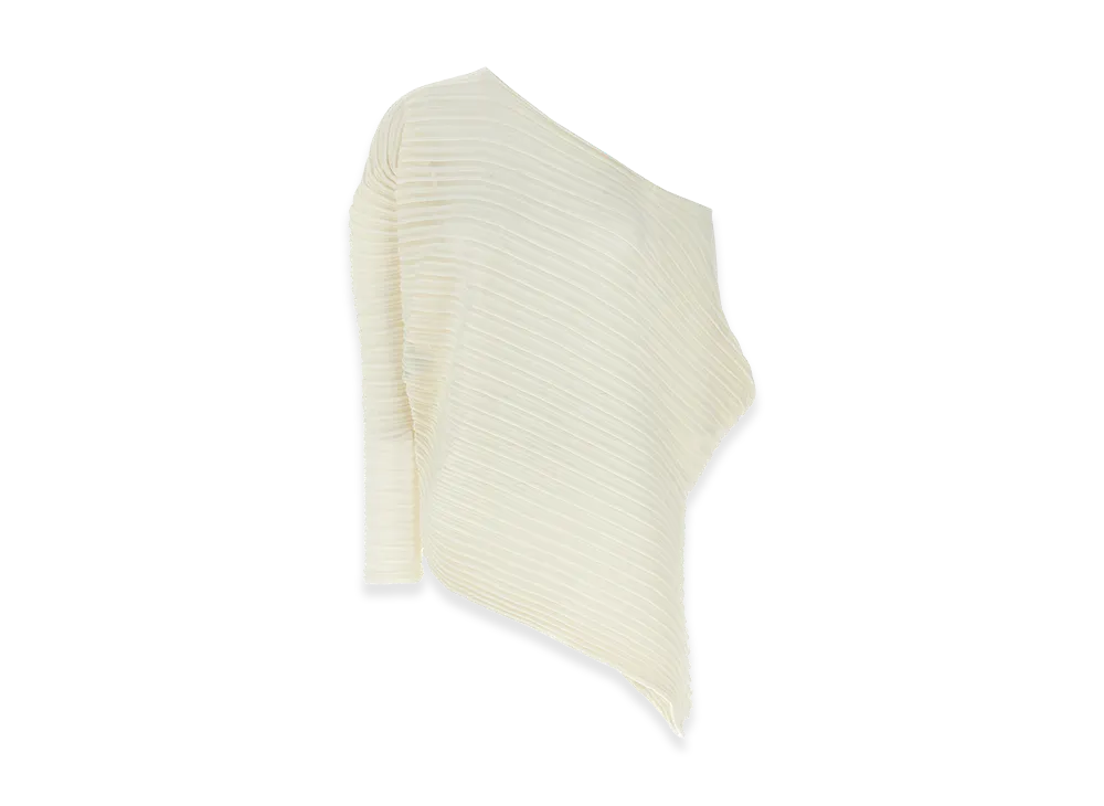 ISSEY MIYAKE Womens Stream Top "White"