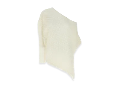 ISSEY MIYAKE Womens Stream Top "White"