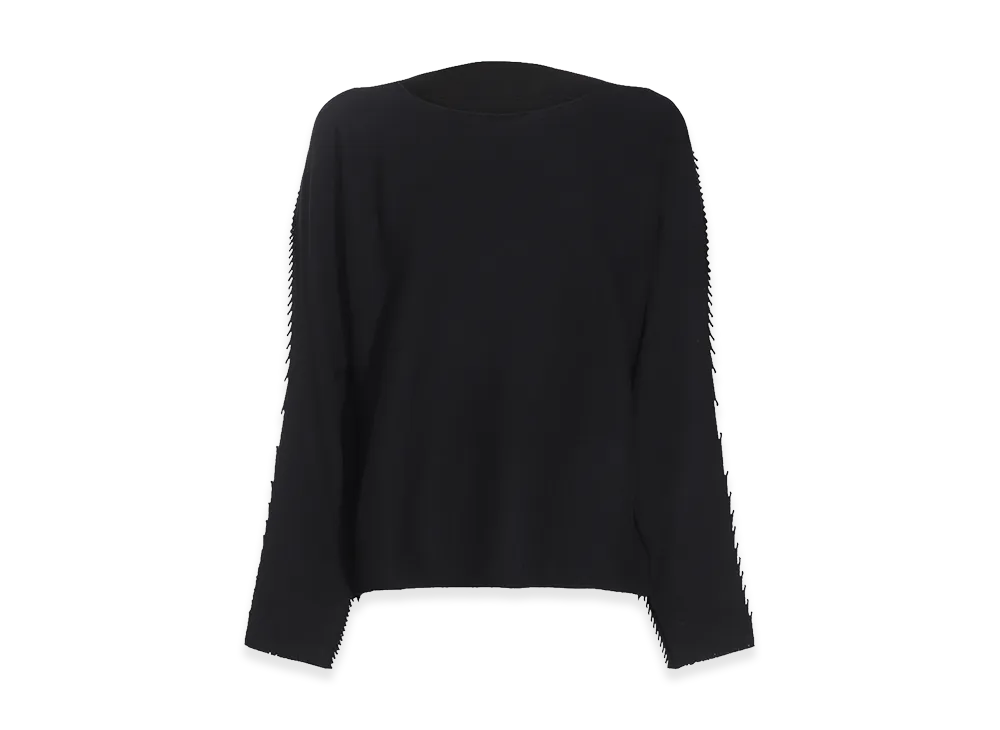 ISSEY MIYAKE Womens Campagne Sweater "Black"