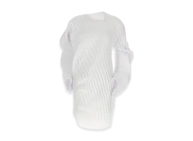 ISSEY MIYAKE Womens Knit As It Is Top "White"