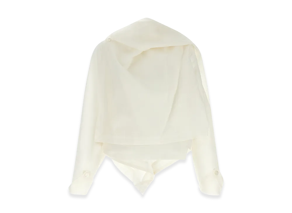 ISSEY MIYAKE Women's All Squares Top "White"
