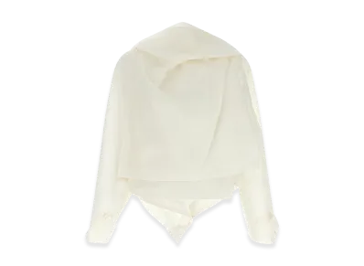 ISSEY MIYAKE Women's All Squares Top "White"