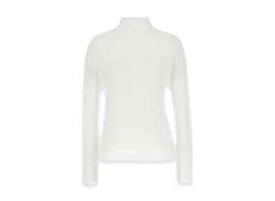 ISSEY MIYAKE Women's Wooly Pleats Blouse "White"