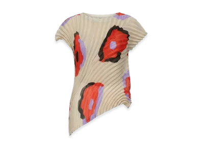 ISSEY MIYAKE Womens Top "Beige"