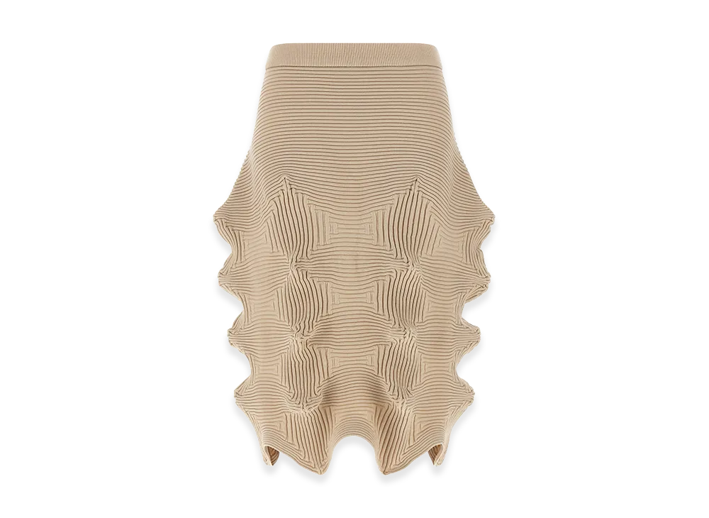 ISSEY MIYAKE Womens lnkage Skirt "Beige"