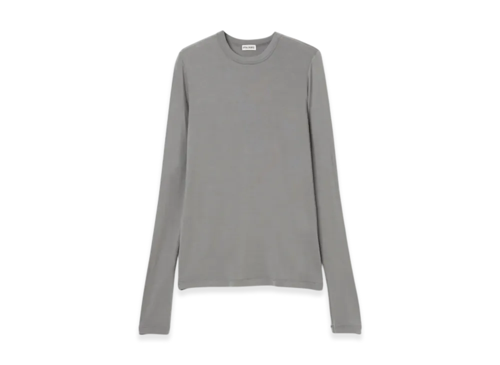 INSCRIRE Cashmere Jersey Long Sleeve "Ice Grey"