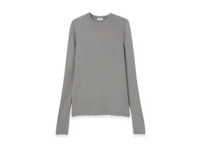 INSCRIRE Cashmere Jersey Long Sleeve "Ice Grey"