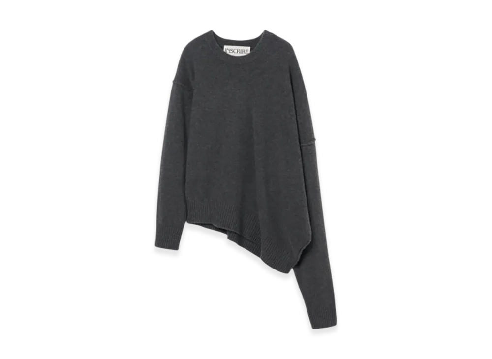 INSCRIRE Asymmetry Sweater "Charcoal"