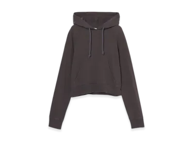 INSCRIRE Cotton Linen Hoodie Tight Fit "Charcoal Grey"
