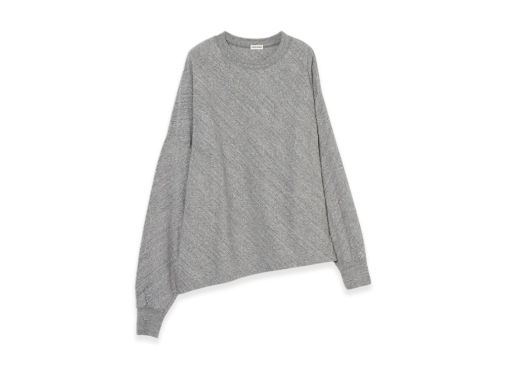 INSCRIRE Long Sleeve Raffi Jersey Asymmetry "Grey"