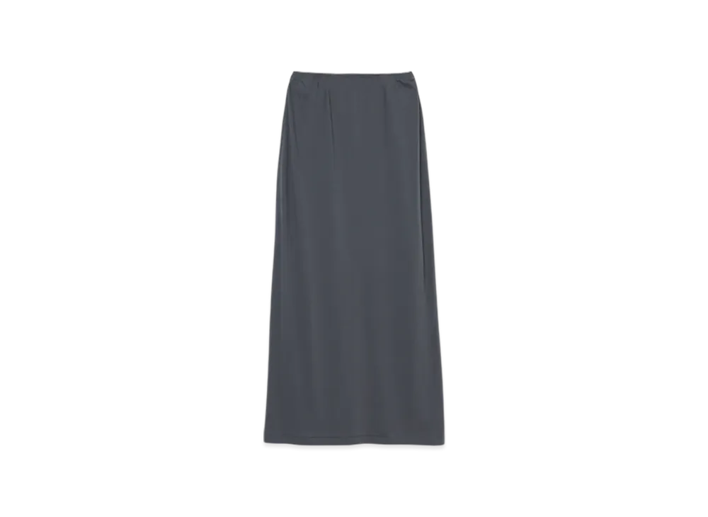 INSCRIRE Light Jersey Long Skirt "Dk Grey"