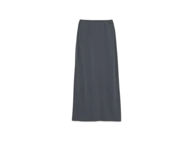 INSCRIRE Light Jersey Long Skirt "Dk Grey"
