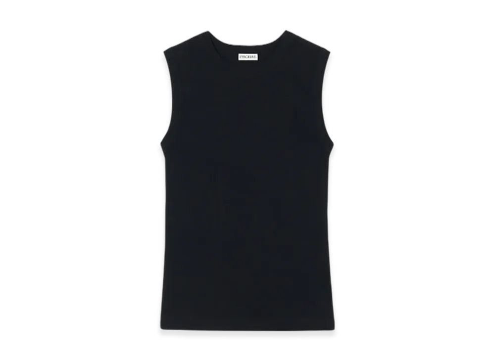 INSCRIRE Fraise Tight Fit Tank "Black"