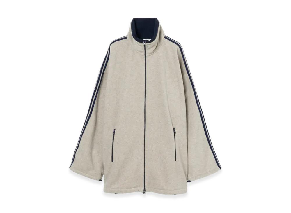 INSCRIRE Fleece Loose Fit Track Jacket "Oatmeal"