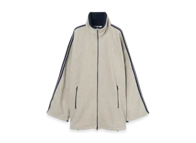 INSCRIRE Fleece Loose Fit Track Jacket "Oatmeal"