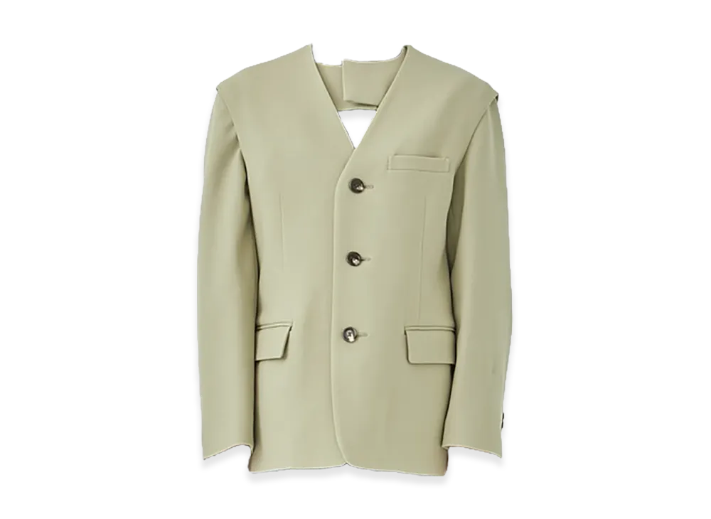 INSCRIRE Women's Double Cloth Layered Jacket "Beige"