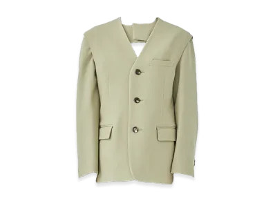 INSCRIRE Women's Double Cloth Layered Jacket "Beige"