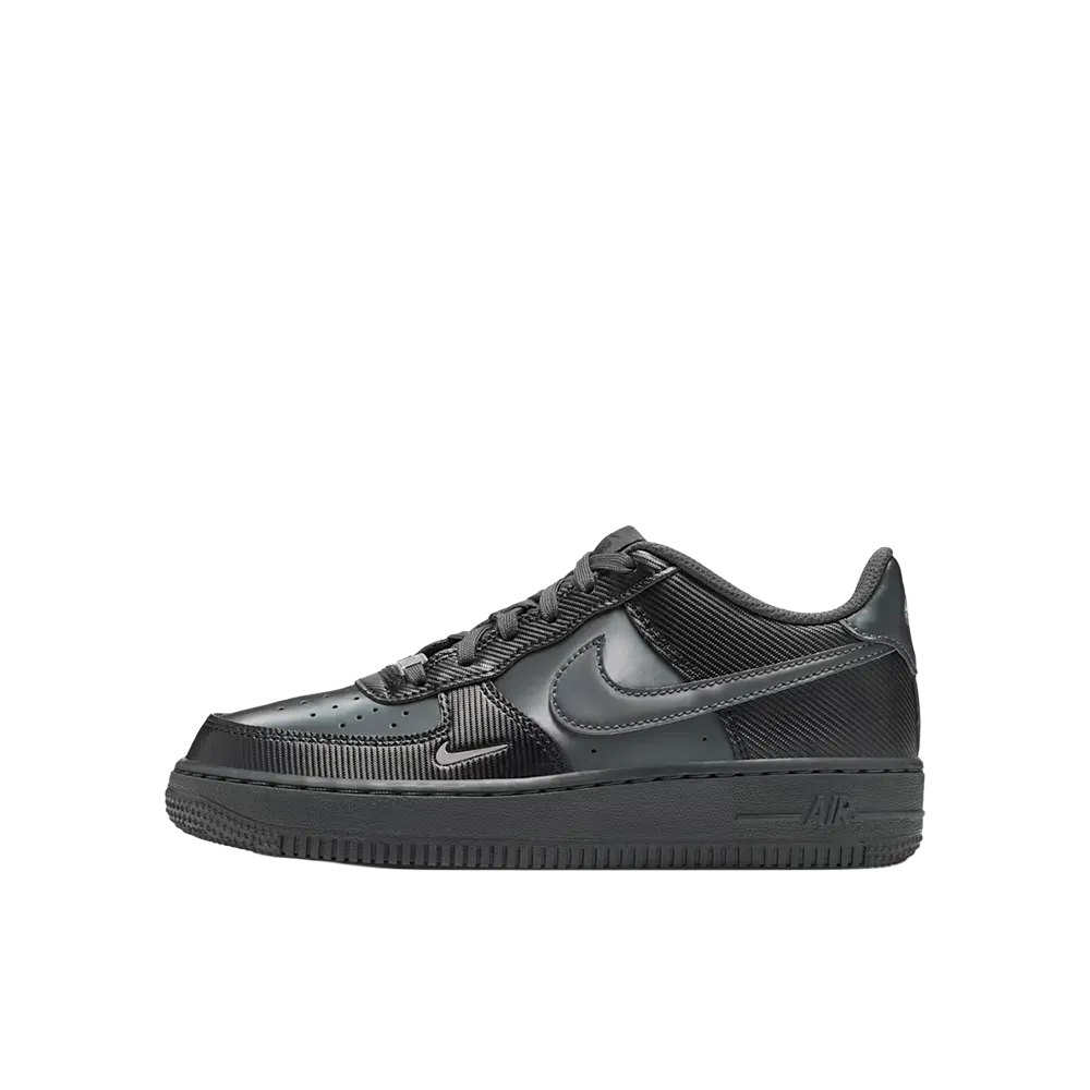 Nike GS Air Force 1 LV8 "Black/Metallic Silver"