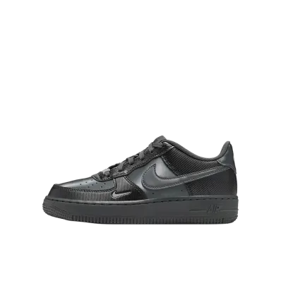 Nike GS Air Force 1 LV8 "Black/Metallic Silver"