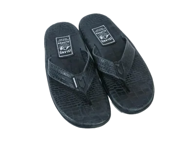 ISLAND SLIPPER x NEIGHBORHOOD Leather Sandal "Black/Black"