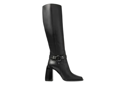 Jimmy Choo Women's Isabelle Knee Boot 95 Leather Knee-High Boots "Black"