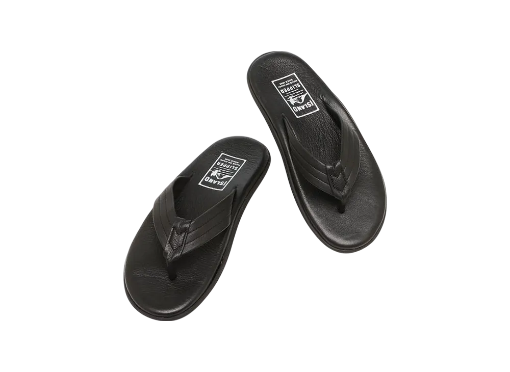ISLAND SLIPPER Classic Thong Sandals "Black"