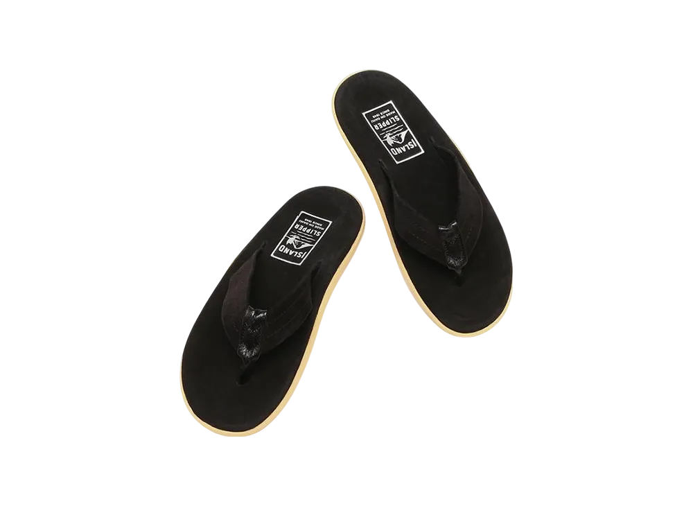 ISLAND SLIPPER Classic Thong Sandals "Black"