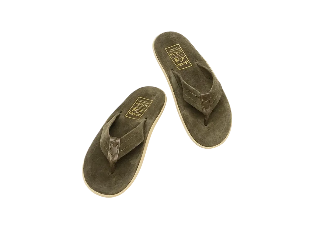 ISLAND SLIPPER Classic Thong Sandals "Green"