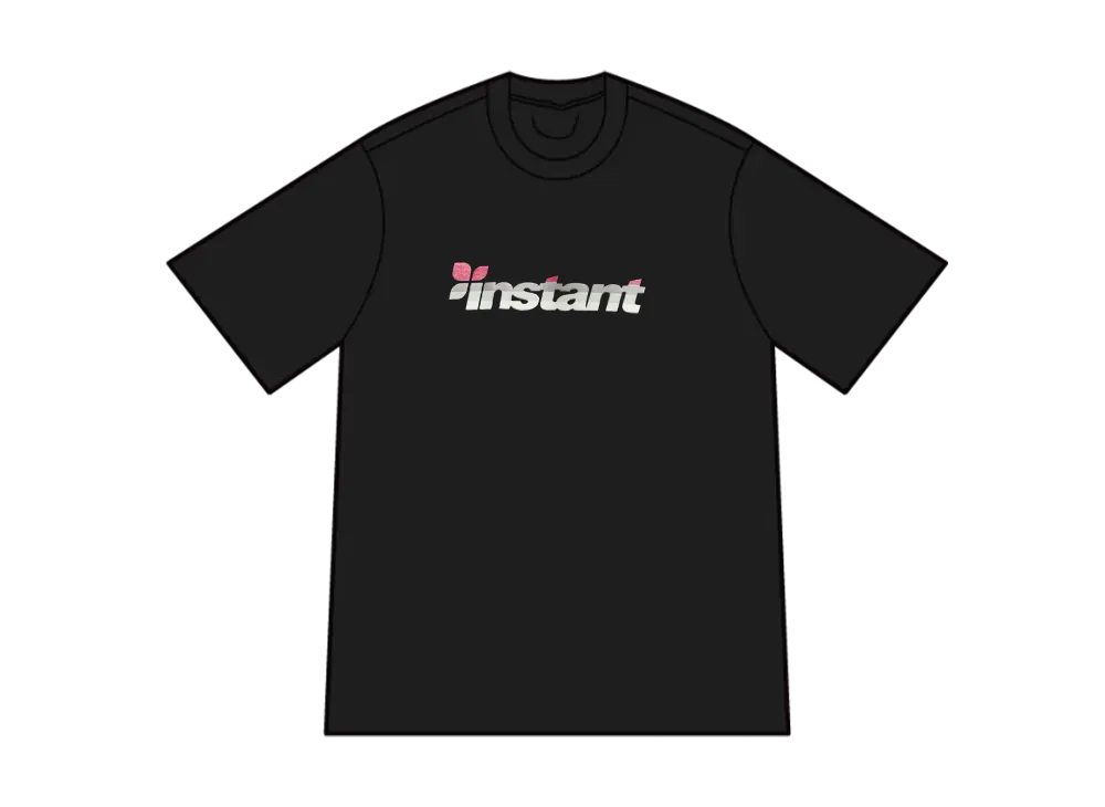 instant 95 Logo Tee "Black/Pink"