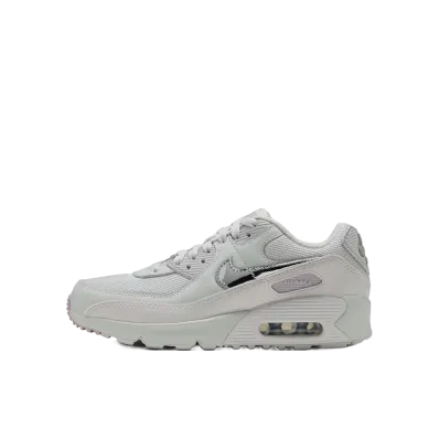 Nike GS Air Max 90 "Photon Dust/Vast Grey/Silver Lilac/Metallic Silver"