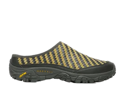 MERRELL Moab 2 Slide Leather Woven 1TRL "Beluga/Sugar Kelp"