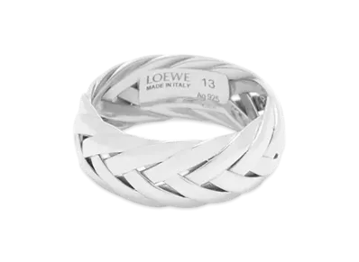 LOEWE Braided Ring "Silver"