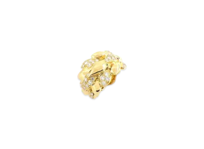 CHANEL Leaf Motif Diamond Ring 18K "Yellow Gold"