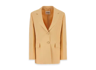 Jil Sander Women's Peach Viscose Blend Oversize Blazer "Orange"