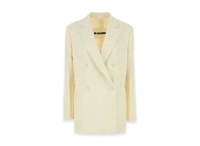 Jil Sander Women's Cream Wool Blazer "Yellow"