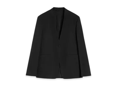 Jil Sander Silk Blend Tailored Jacket "Black"