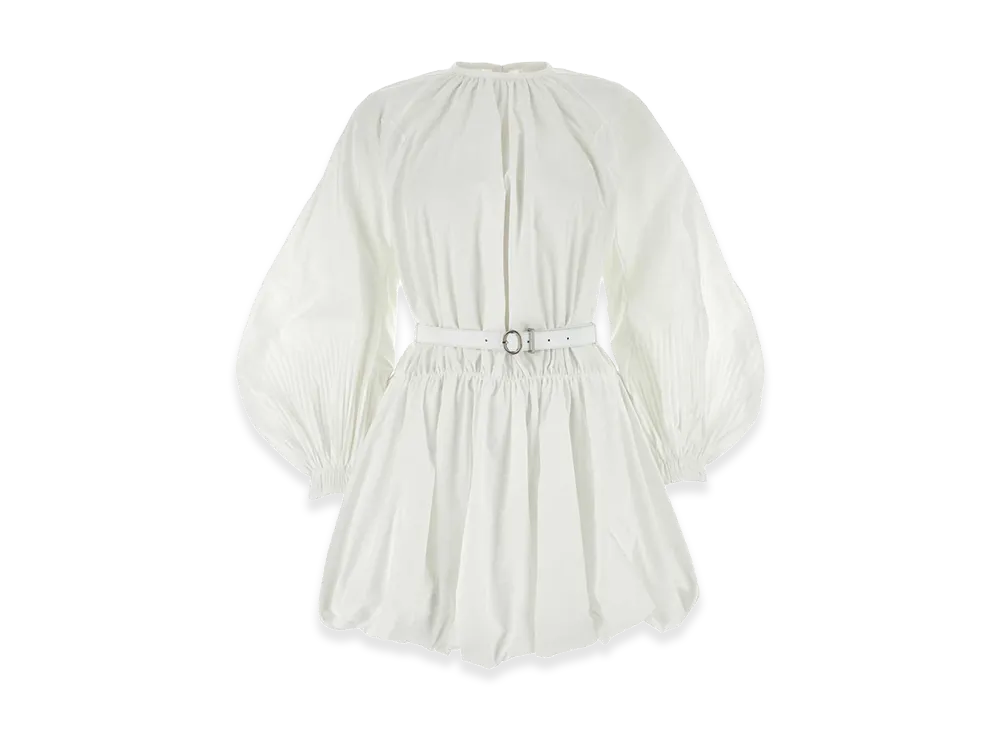 Jil Sander Women's Cotton Mini Dress "White"