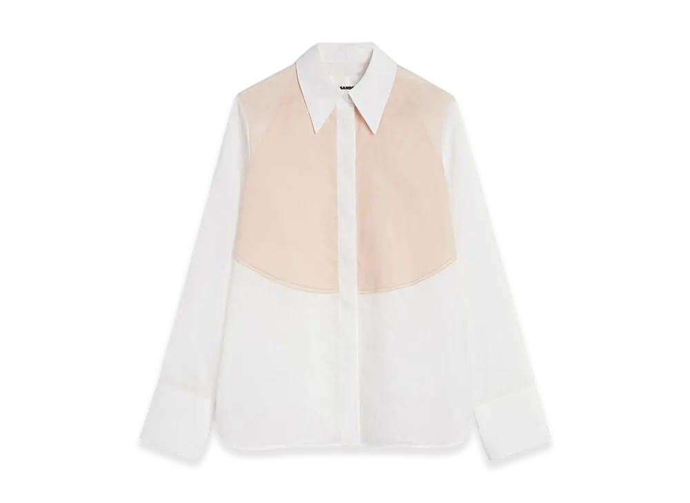 Jil Sander Cotton Muslin Shirt "Optic White"