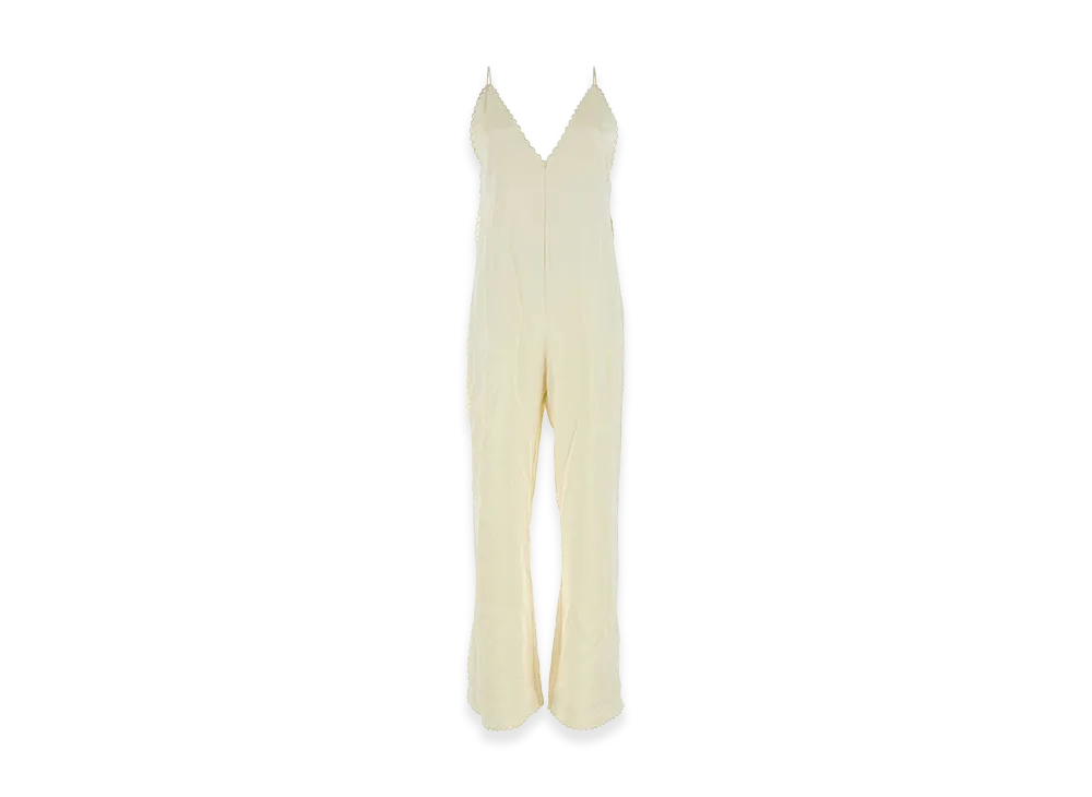 Jil Sander Women's Satin Jumpsuit "Ivory"