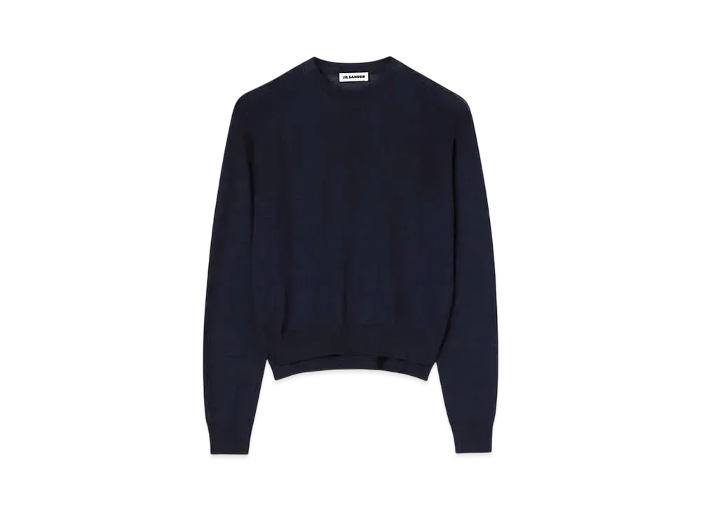 Jil Sander Women's Crew-Neck Sweater "Midnight"