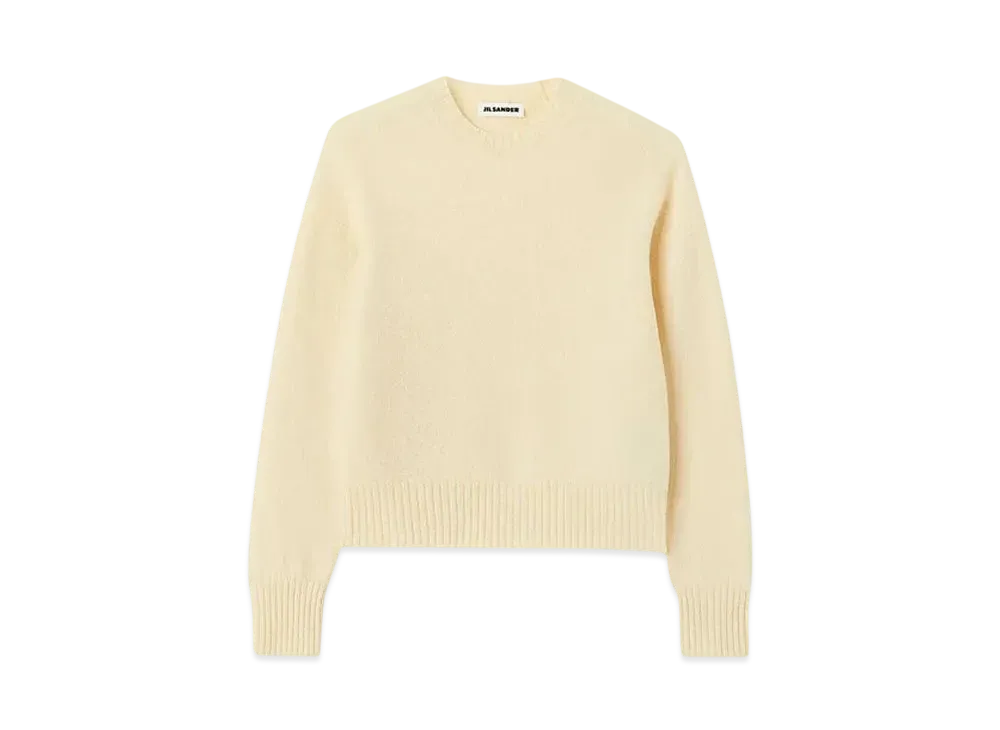 Jil Sander Women's Crew-Neck Sweater "Corn Silk"
