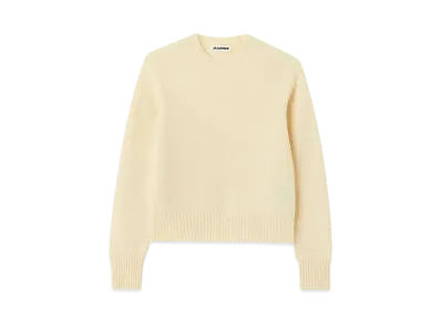 Jil Sander Women's Crew-Neck Sweater "Corn Silk"