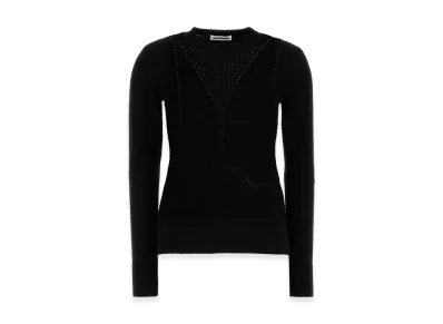 Jil Sander Women's Wool Blend Sweater "Black"