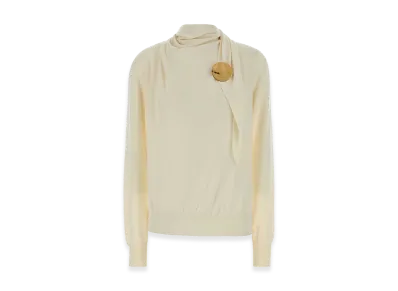 Jil Sander Women's Wool Sweater "Cream"