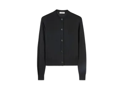 Jil Sander Women's Crew-Neck Cardigan "Black"