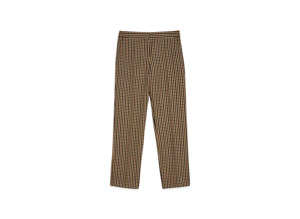 Jil Sander Wool Canvas Tailored Trousers "Hazelnut Mouline"