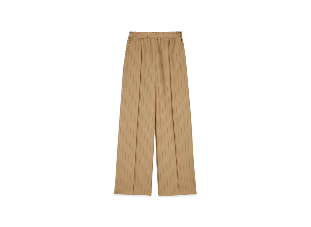 Jil Sander Wool Blend Pinstripe Trousers "Strawberry Whirl"